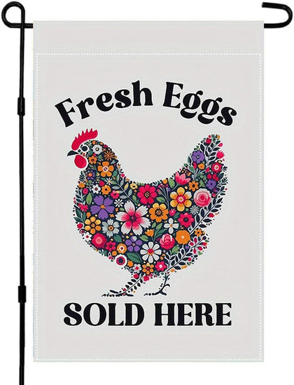 CHAONENG funny garden flag 12x18 with double-sided design for yard display