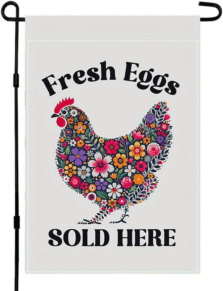 CHAONENG funny garden flag 12x18 with double-sided design for yard display