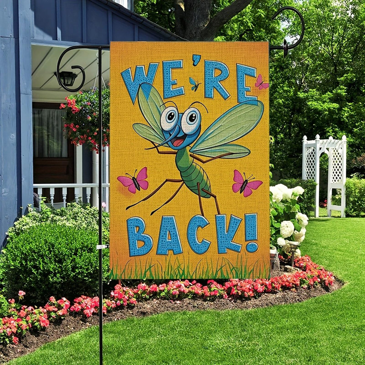 Chaoneng yard flag in garden suitable for seasonal decoration