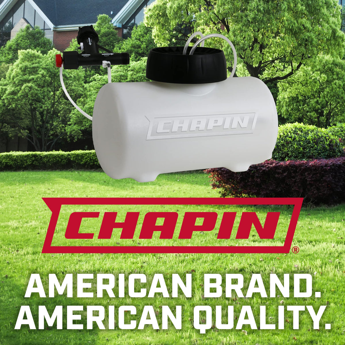 Chapin HydroFeed drain plug with valve enables fast tank emptying.