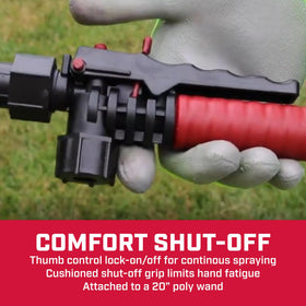Chapin 98444 two-inch drain allows fast tank emptying after spraying.