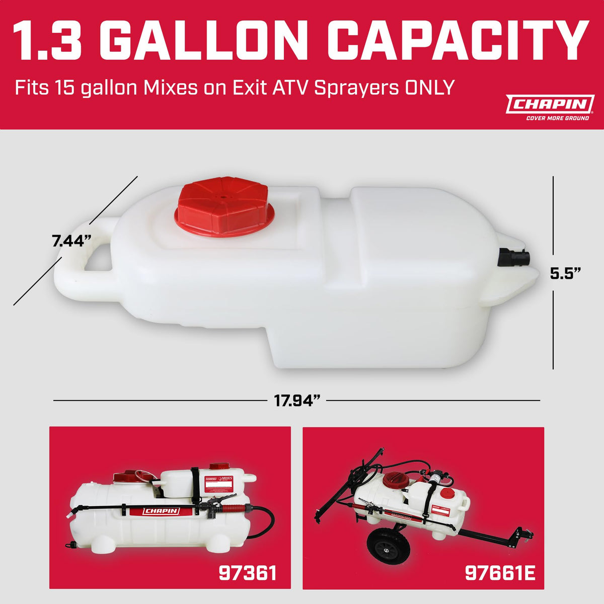 Chapin M.O.E. tank label helps track contents and concentrations effectively