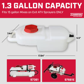 Chapin M.O.E. tank label helps track contents and concentrations effectively