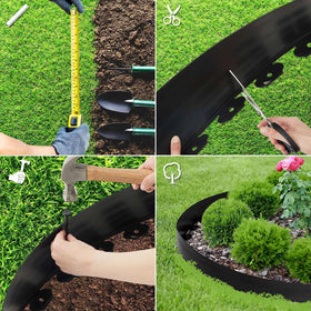 Chapou garden border straight-curved edge enables flexible landscape layouts.
