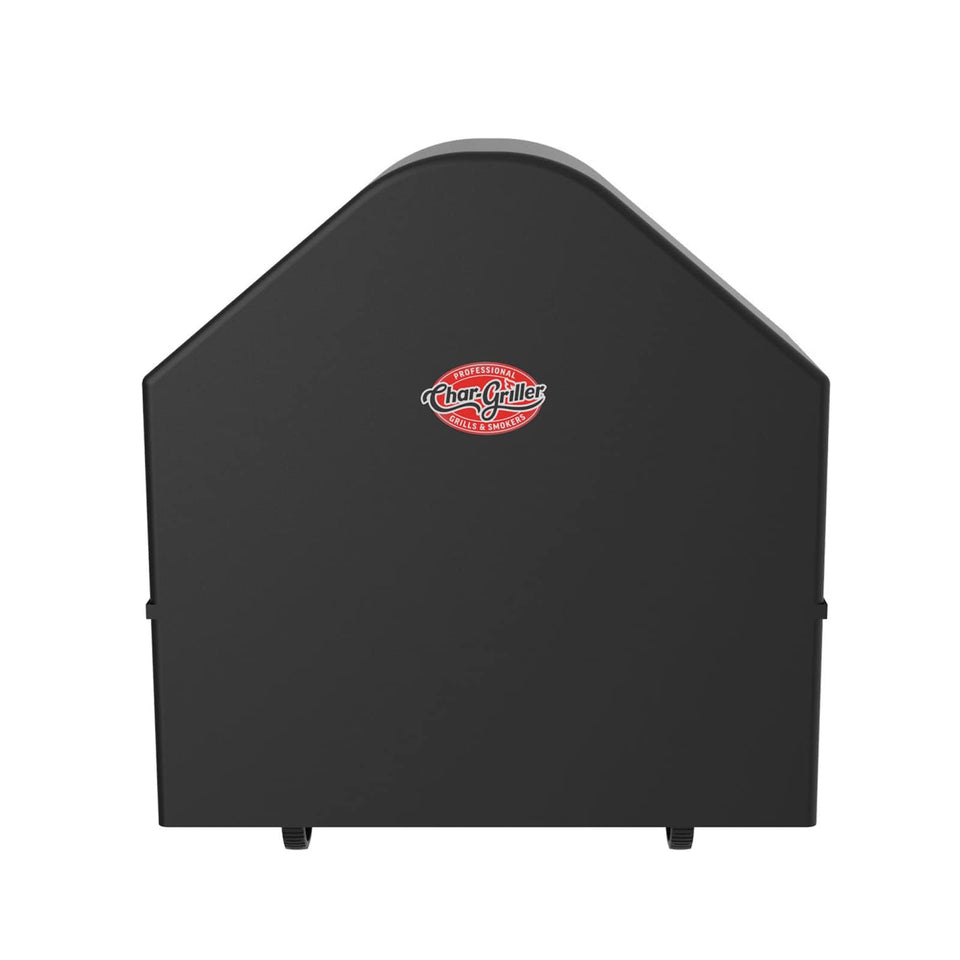 Char-Griller AKORN cover front view; snug fit protects Auto-Kamado from rain and sun.