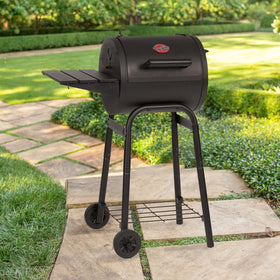 Char-Griller Patio Pro 44in height offers easy access during cookouts.