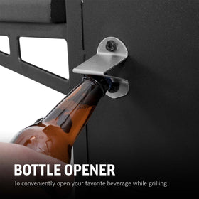 Dual damper controls on Char-Griller Traditional grill