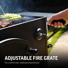 Durable steel construction of Char-Griller Traditional grill