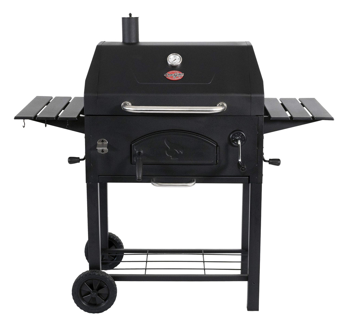 Char-Griller Traditional Charcoal Grill front view for sturdy outdoor cooking