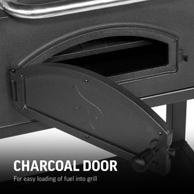 Porcelain-coated cast iron grates of Char-Griller Traditional