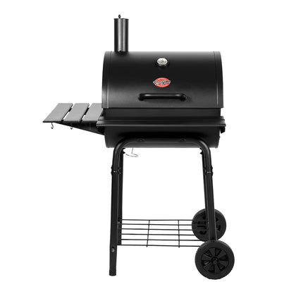 Char-Griller Wrangler charcoal grill cooking area with 640 sq in space for family meals