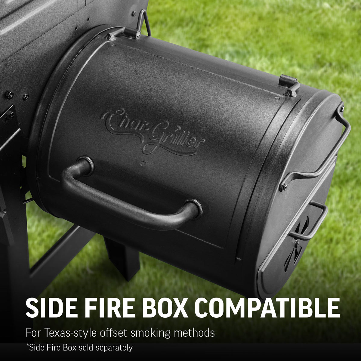 Char-Griller Wrangler compact backyard grill setup for decks and patios