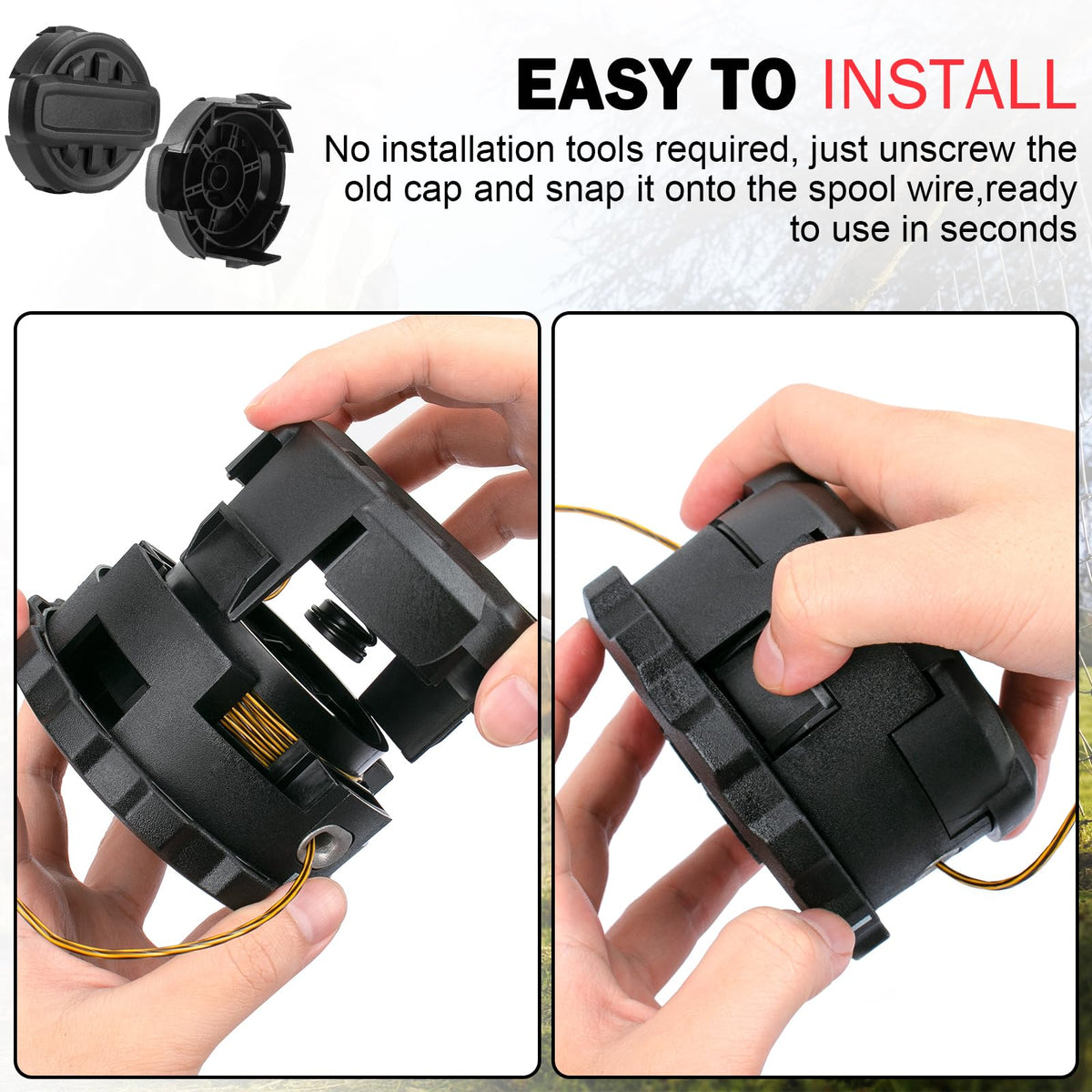 CHAR YONG ABS-made cap cover, durable and long-lasting.