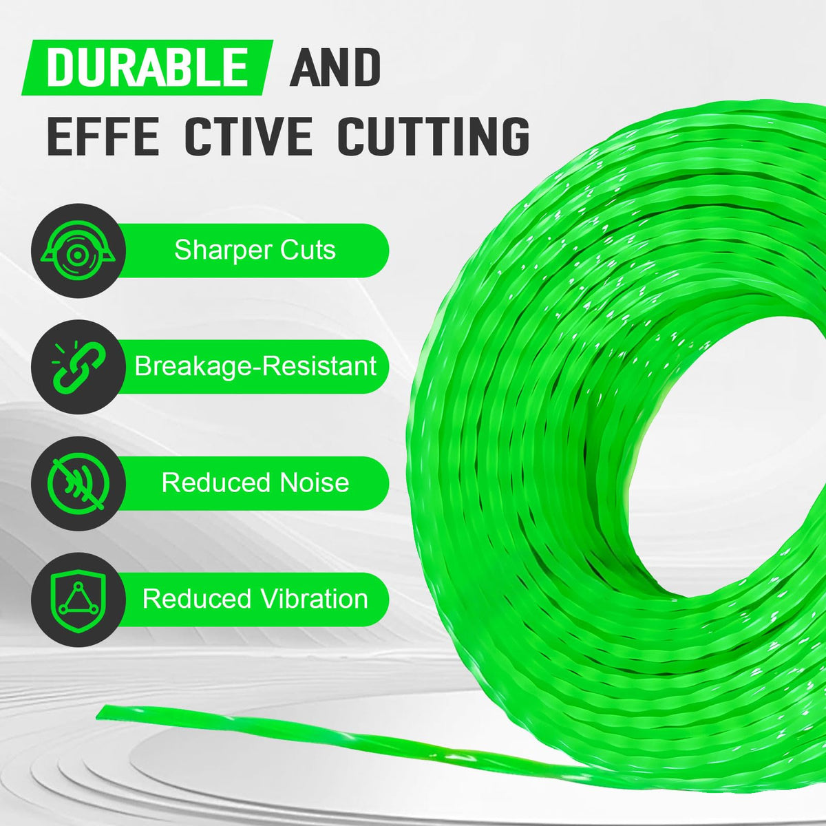 CHAR YONG Makita-compatible trimmer line reel with 175 ft length for long sessions