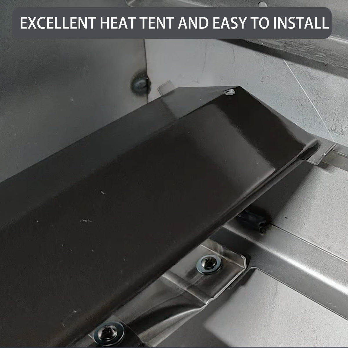 Charbrofire glossy heat plate surface for easy cleaning after grilling