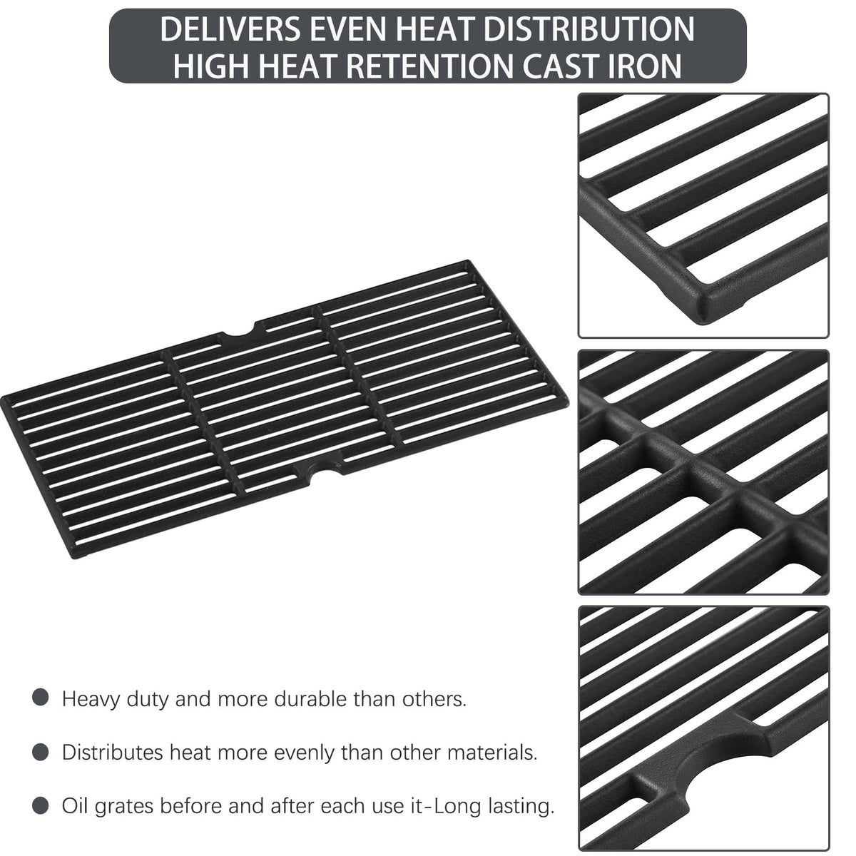 Charbrofire four burner grate parts fit Char-Broil Advantage grills for reliable performance