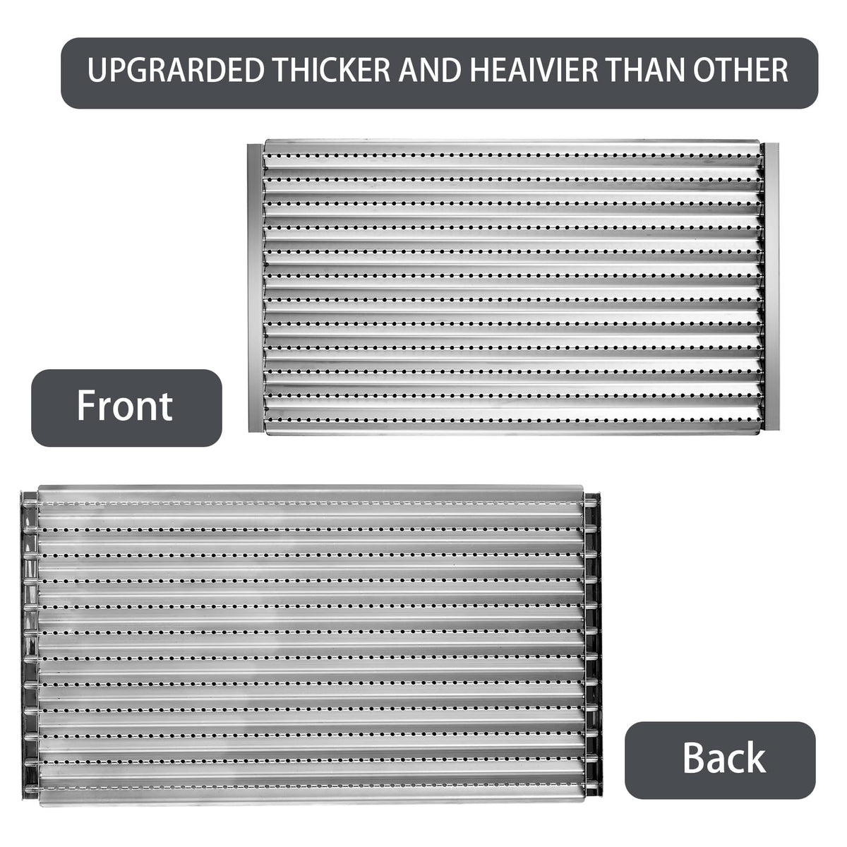 Charbrofire emitter plates are easy to clean and maintain