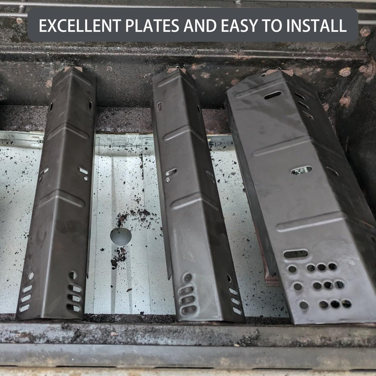 Charbrofire DGH353CRP main burner heat shield ensures steady cooking