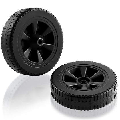 Charbrofire Dyna Glo 7-inch wheel front view for easy grill mobility.