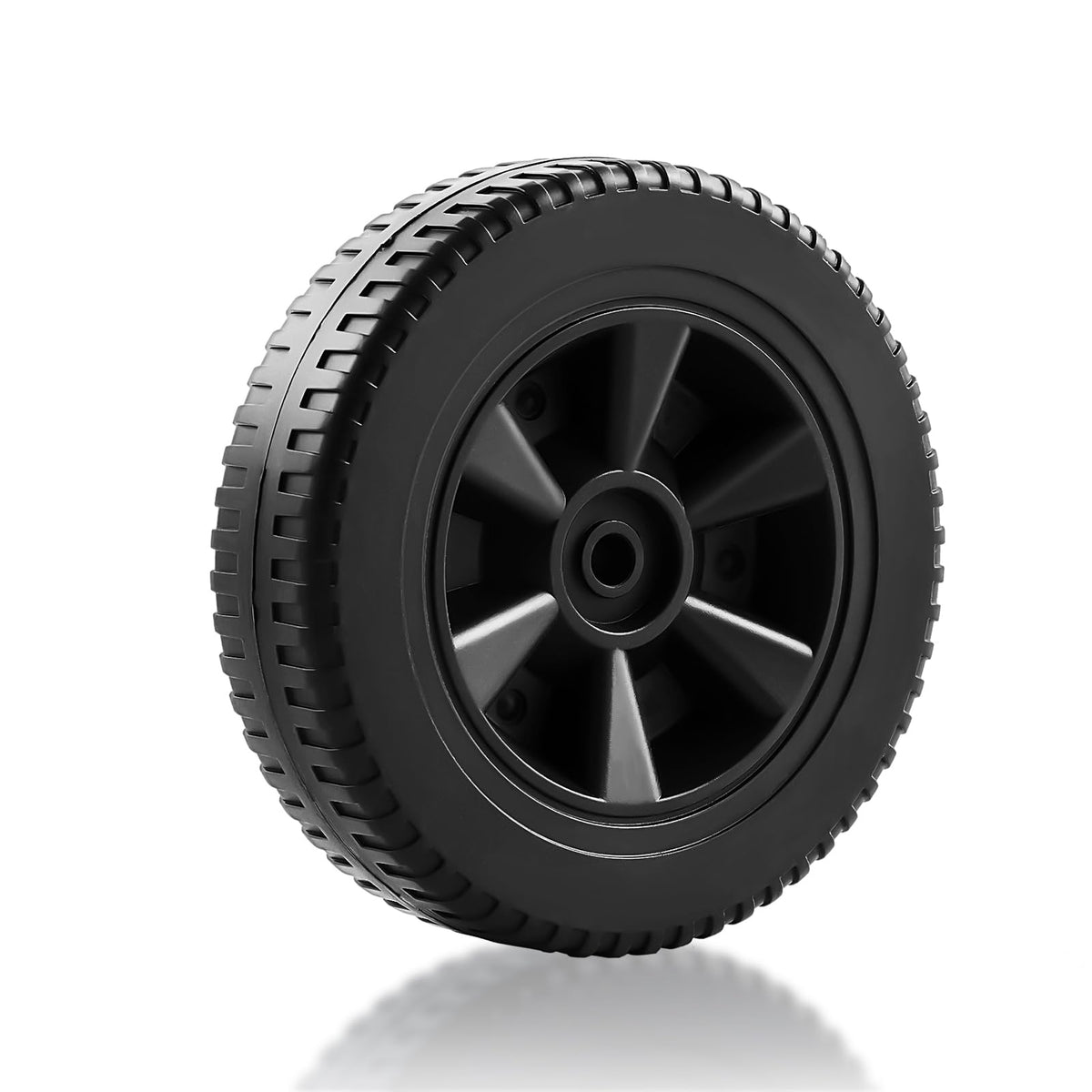 Charbrofire Dyna Glo 7-inch wheels enable easy grill repositioning.