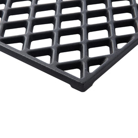 Charbrofire Dynaglo grate promotes even heat retention for consistent cooking