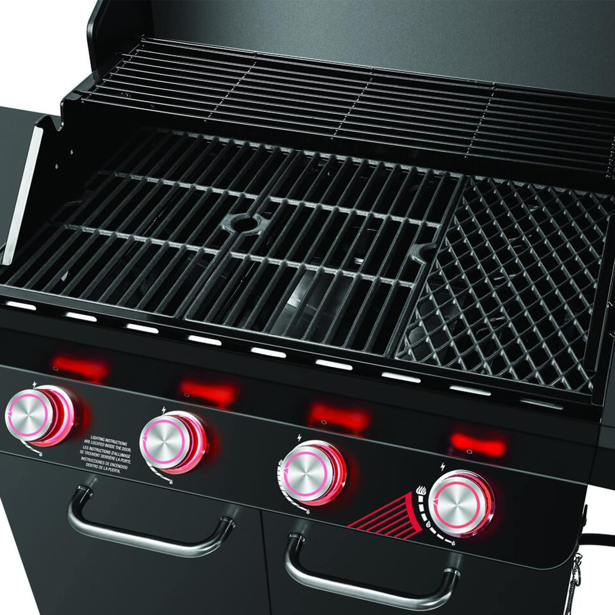 Charbrofire Dynaglo grate with reversible surface for versatile grilling