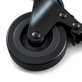 Charbrofire non-marking wheels protect flooring while rolling quietly