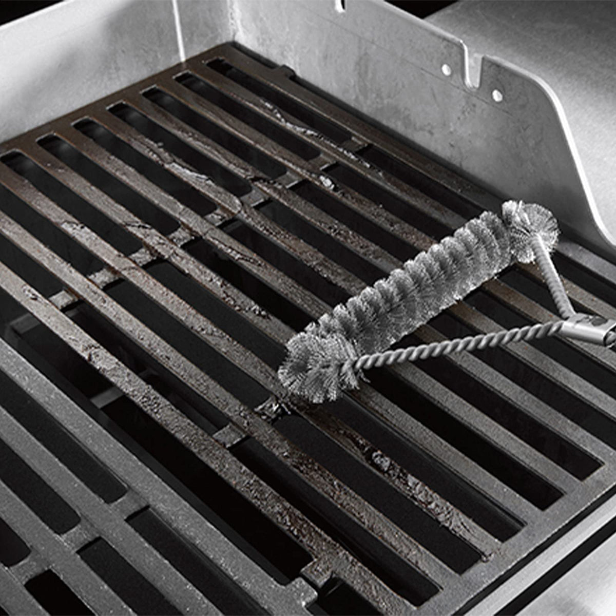 Matte enamel finish on Charbrofire lattice, designed for easy cleaning and long life.