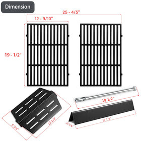 Charbrofire Genesis E-330 flavorizer bars showing porcelain-steel construction