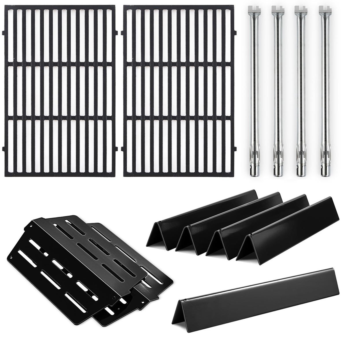 Charbrofire Genesis E-330 matte enamel grates for durable, even heating