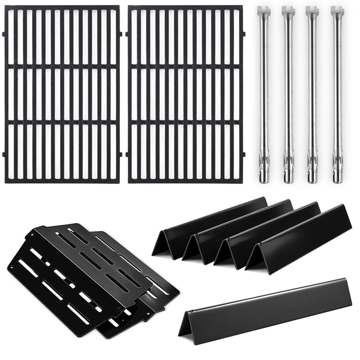 Charbrofire Genesis E-330 matte enamel grates for durable, even heating