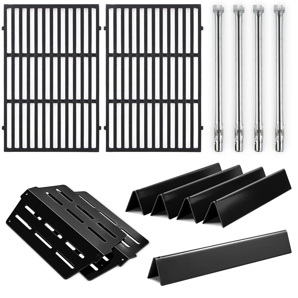 Charbrofire Genesis E-330 matte enamel grates for durable, even heating
