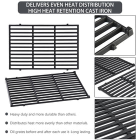 Charbrofire Genesis E-330 heat deflectors protecting burners
