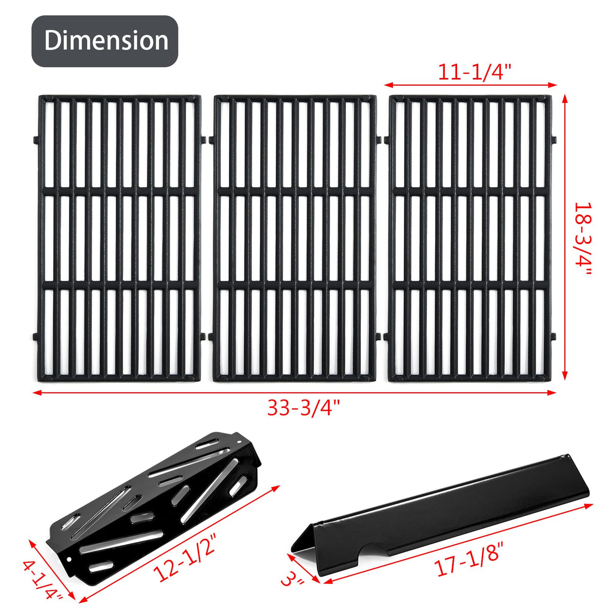 Charbrofire parts are compatible with Weber Genesis II 400-series models.