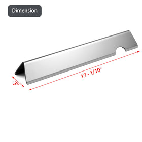 Charbrofire Genesis II flavorizer bars measure 17.1 inches long, 3 inches wide, 2 inches high.