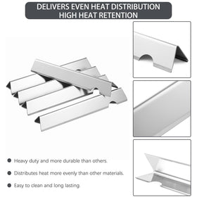 Charbrofire Genesis II durable stainless steel resists wear.