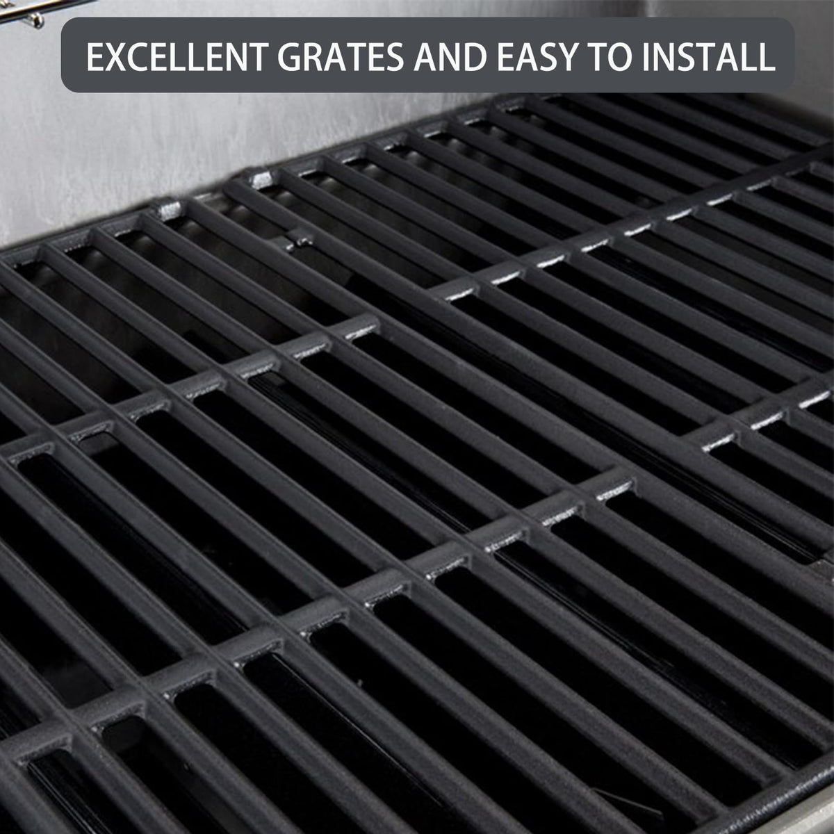 Charbrofire Genesis II E-410 flavorizer bars distribute heat and flavor.