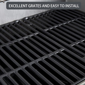Charbrofire Genesis II E-410 flavorizer bars distribute heat and flavor.