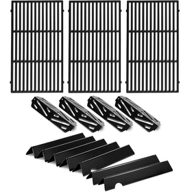 Charbrofire Genesis II E-410 grates deliver even heat for consistent grilling.