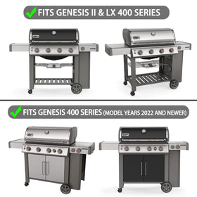 Charbrofire Genesis II E-410 heat deflectors protect burners efficiently.