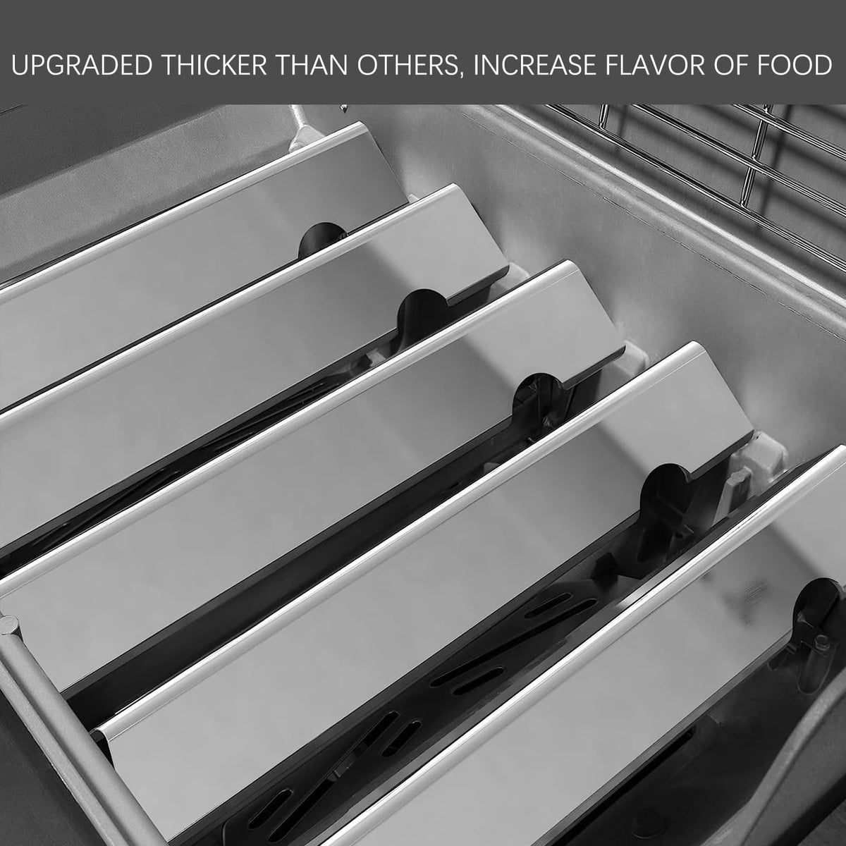 Charbrofire Genesis II bars demonstrate even heat distribution across the grill surface.