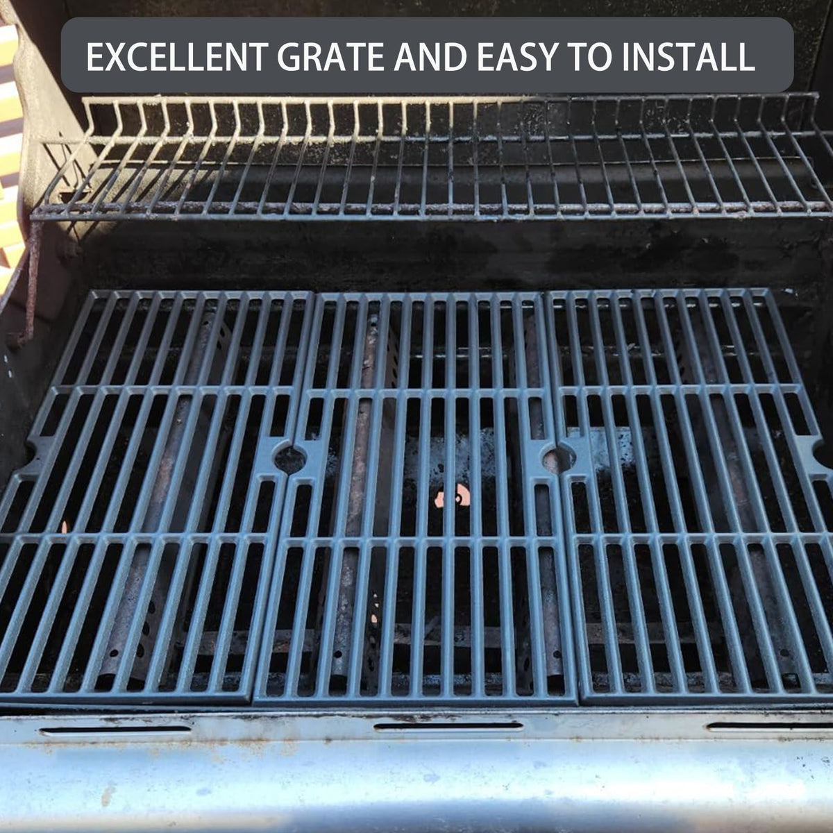 Charbrofire matte enamel cast iron grates resist chipping for lasting performance