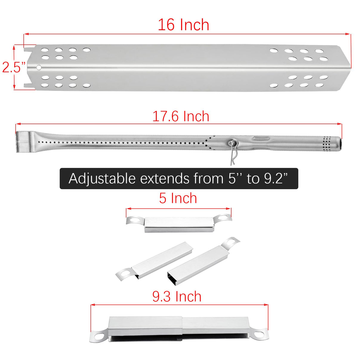 Charbrofire heat shield for 4-burner grills supports durability and cleanup.