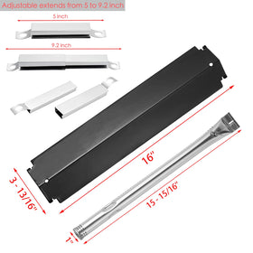 Charbrofire stainless steel tube burners showing durable replacement parts