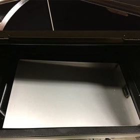 SUB025 drip tray for Jr Elite 20 prevents flare-ups by guiding grease away.