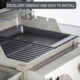 Charbrofire Weber Genesis compatible griddle plate for flexible outdoor cooking
