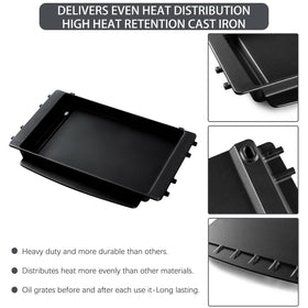 Charbrofire Spirit 210-220 series griddle promotes easy cleanup after meals
