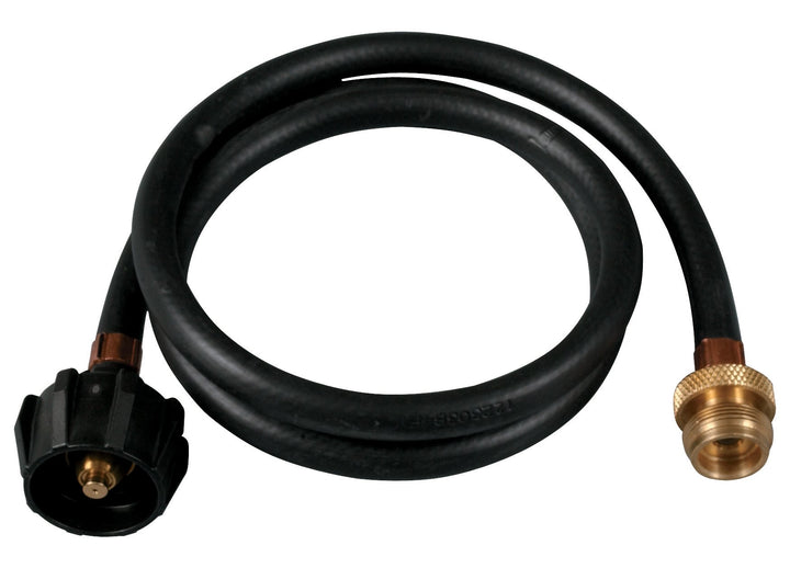 Char-Broil 4-foot hose and adapter fittings enable simple LP tank connections.