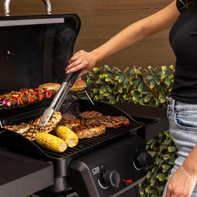 Charbroil Classic 2-Burner 20,000 BTU cooking power supports versatile meals