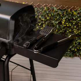 Charbroil Classic 2-Burner porcelain-coated steel lid and firebox withstand weather